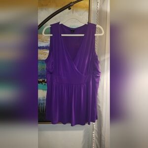 Torrid Purple Sleeveless Blouse